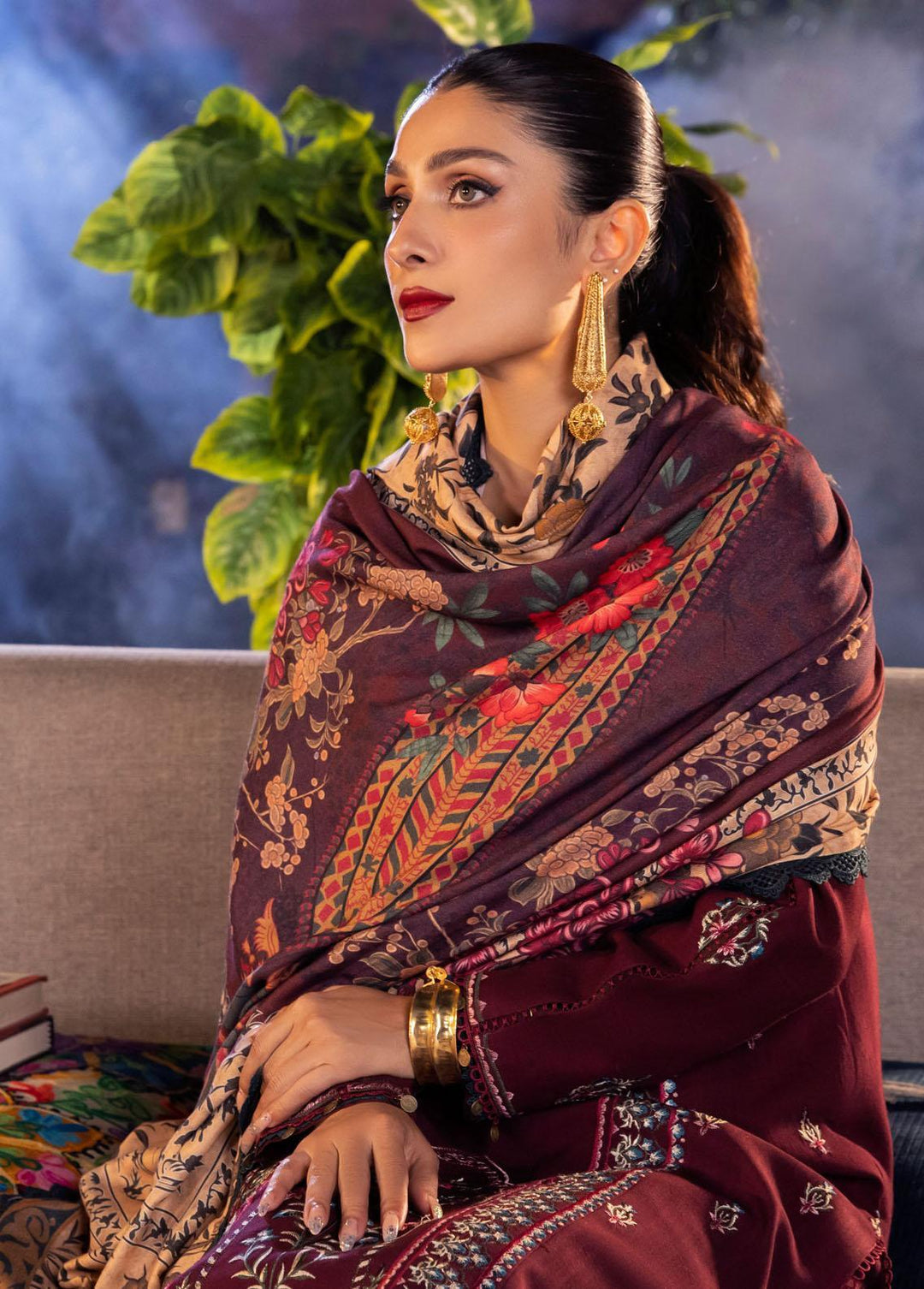 Asra By Asim Jofa Embroidered  Suits Unstitched 3 Piece AJ22AW AJW-20 - Winter Collection