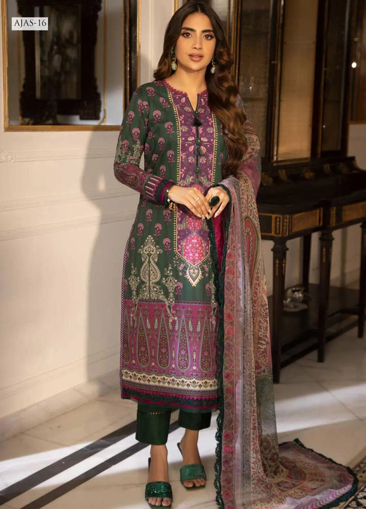 Asra Intermix By Asim Jofa Printed Cambric Unstitched Suit 2 Piece AJ23AI AJAS-16 - Formal Collection