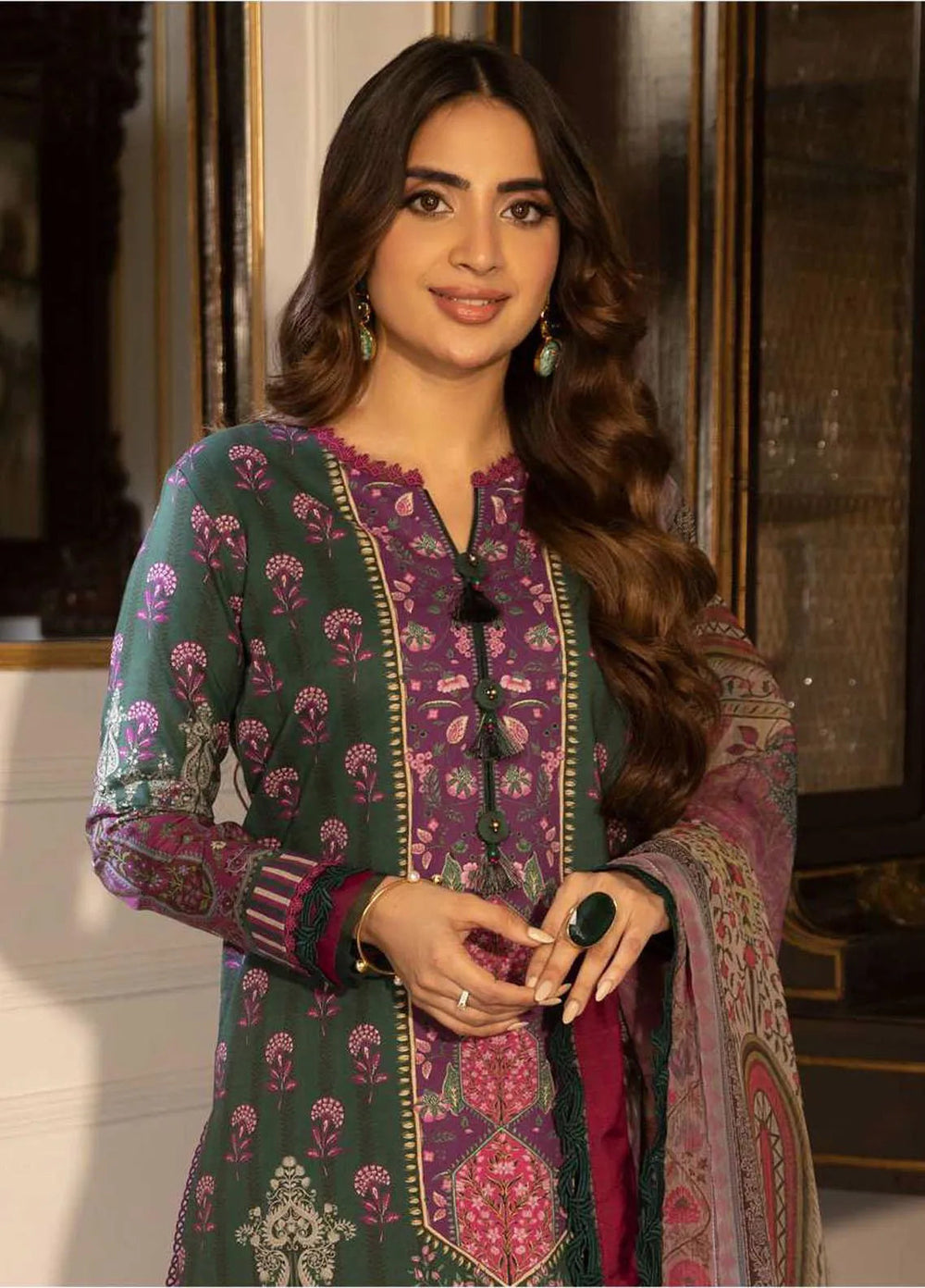 Asra Intermix By Asim Jofa Printed Cambric Unstitched Suit 2 Piece AJ23AI AJAS-16 - Formal Collection