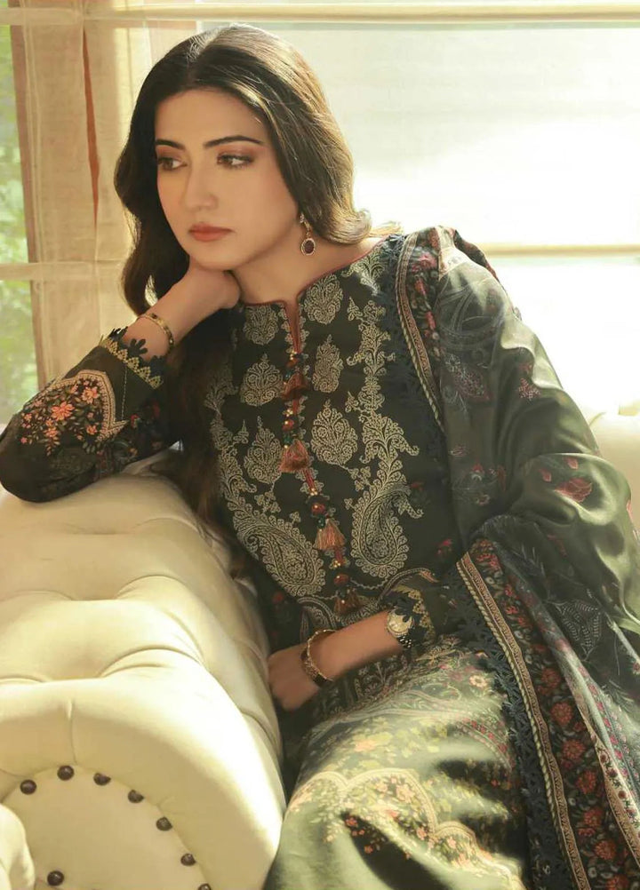 Asra Intermix By Asim Jofa Printed Cambric Unstitched Suit 3 Piece AJ23AI AJAS-11 - Formal Collection