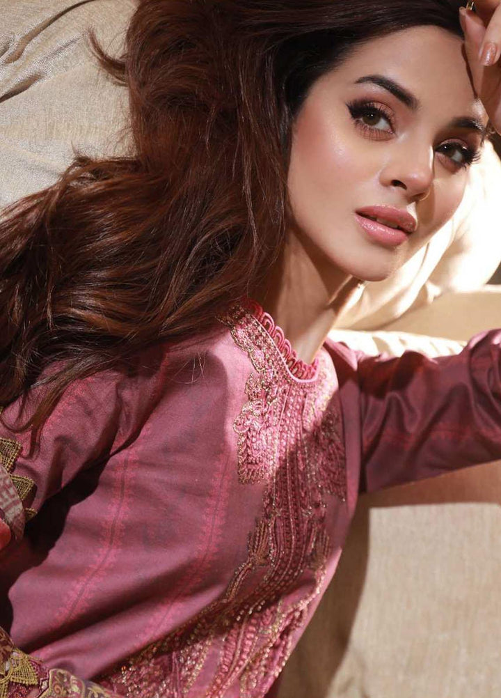Asra Intermix By Asim Jofa Embroidered Cambric Suits Unstitched 3 Piece AJ23AI AJAS-04 - Formal Collection