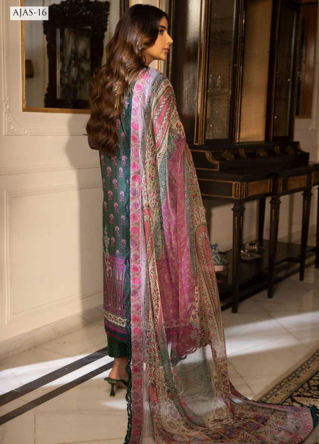 Asra Intermix By Asim Jofa Printed Cambric Suits Unstitched 2 Piece AJ23AI AJAS-16 - Formal Collection