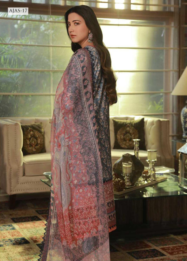 Asra Intermix By Asim Jofa Printed Cambric Suits Unstitched 2 Piece AJ23AI AJAS-17 - Formal Collection