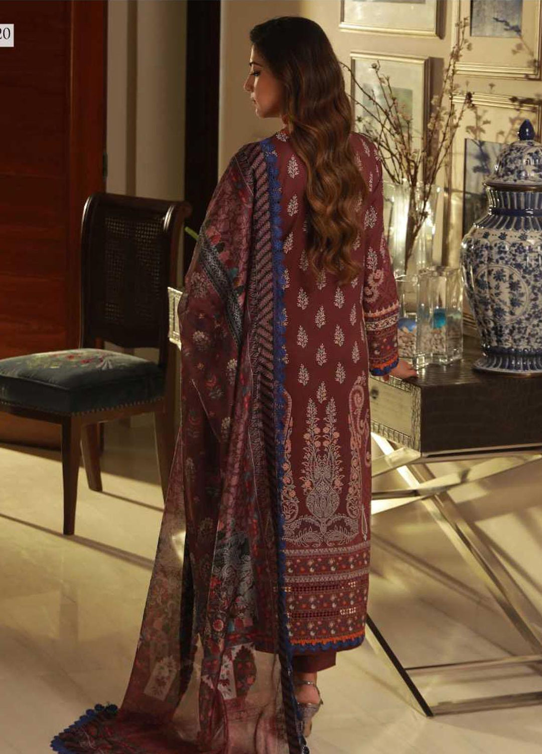 Asra Intermix By Asim Jofa Printed Cambric Suits Unstitched 2 Piece AJ23AI AJAS-20 - Formal Collection