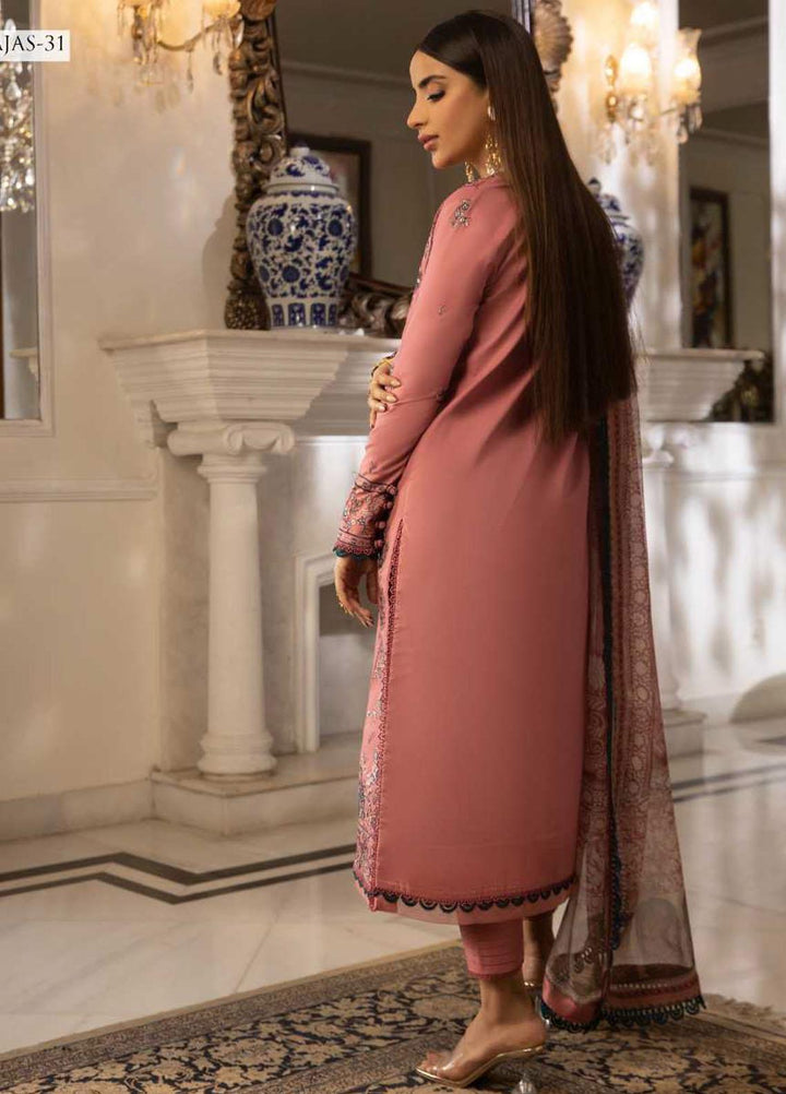 Asra Intermix By Asim Jofa Embroidered Cambric Suits Unstitched 3 Piece AJ23AI AJAS-31 - Formal Collection