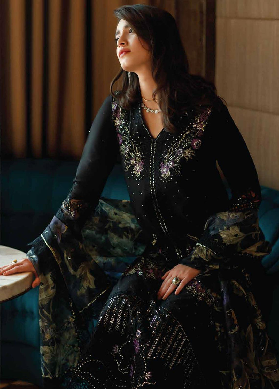 Astoria By Mushq Embroidered Lawn Suits Unstitched 3 Piece MQ23A 02 Olivia - Festive Collection