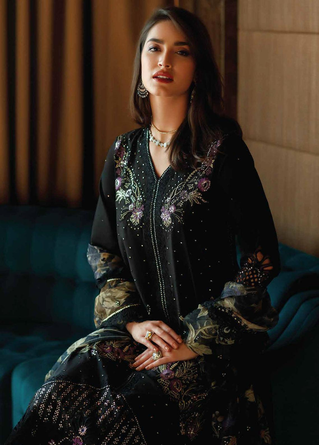 Astoria By Mushq Embroidered Lawn Suits Unstitched 3 Piece MQ23A 02 Olivia - Festive Collection