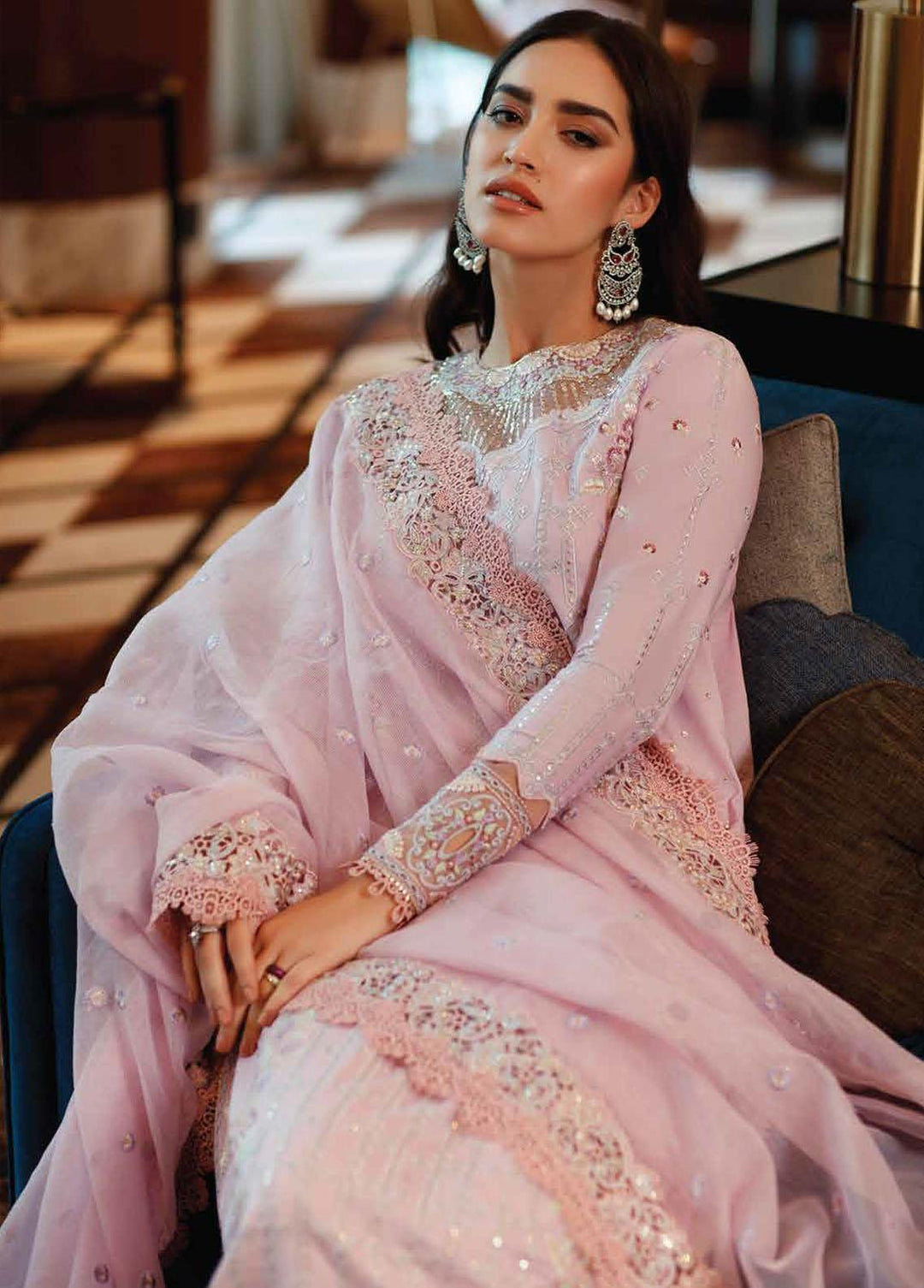 Astoria By Mushq Embroidered Lawn Suits Unstitched 3 Piece MQ23A 06 Kenza - Festive Collection