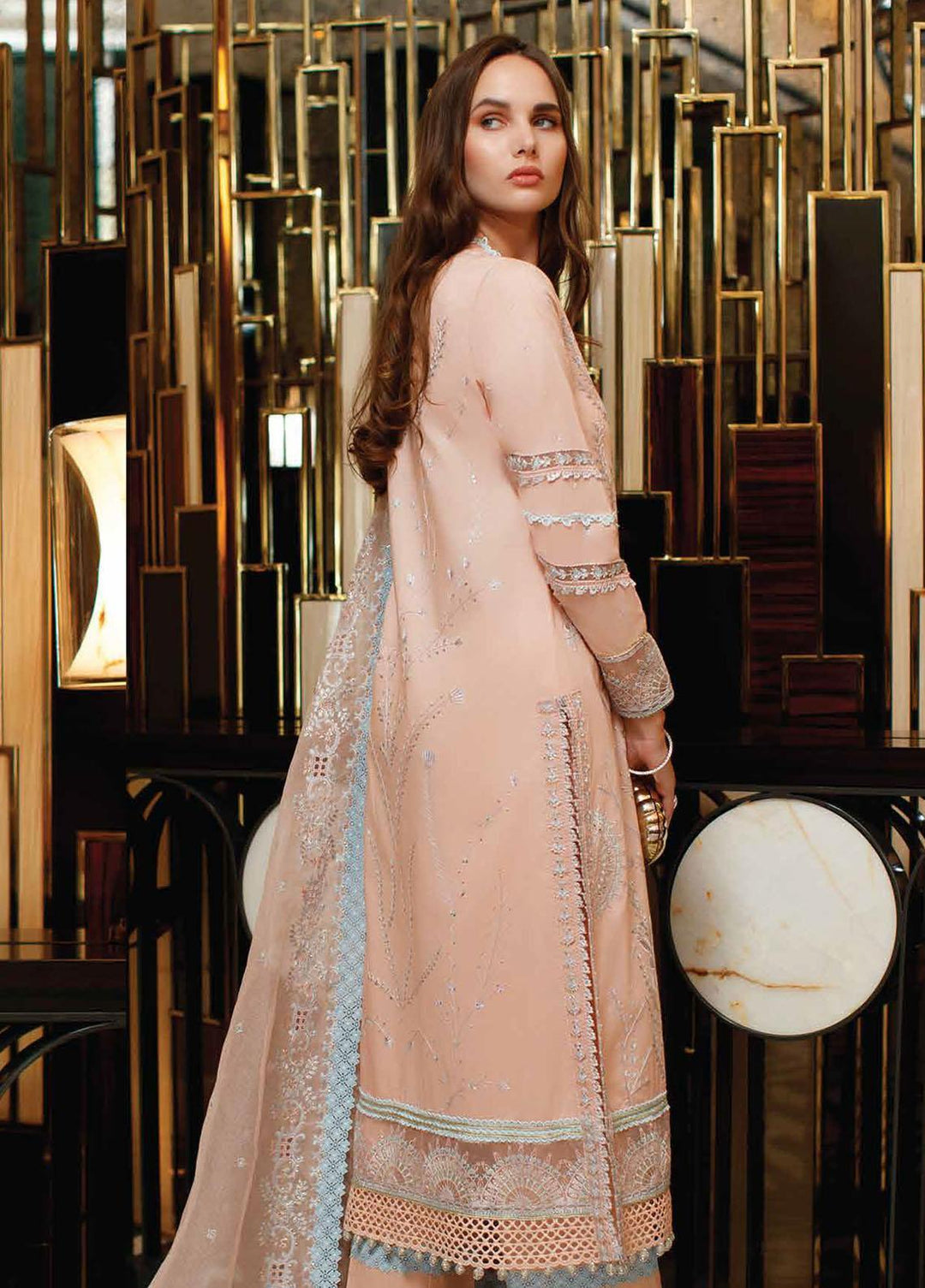 Astoria By Mushq Embroidered Lawn Suits Unstitched 3 Piece MQ23A 09 Noor - Festive Collection