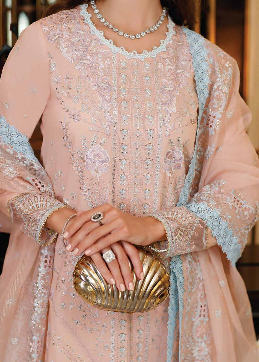 Astoria By Mushq Embroidered Lawn Suits Unstitched 3 Piece MQ23A 09 Noor - Festive Collection