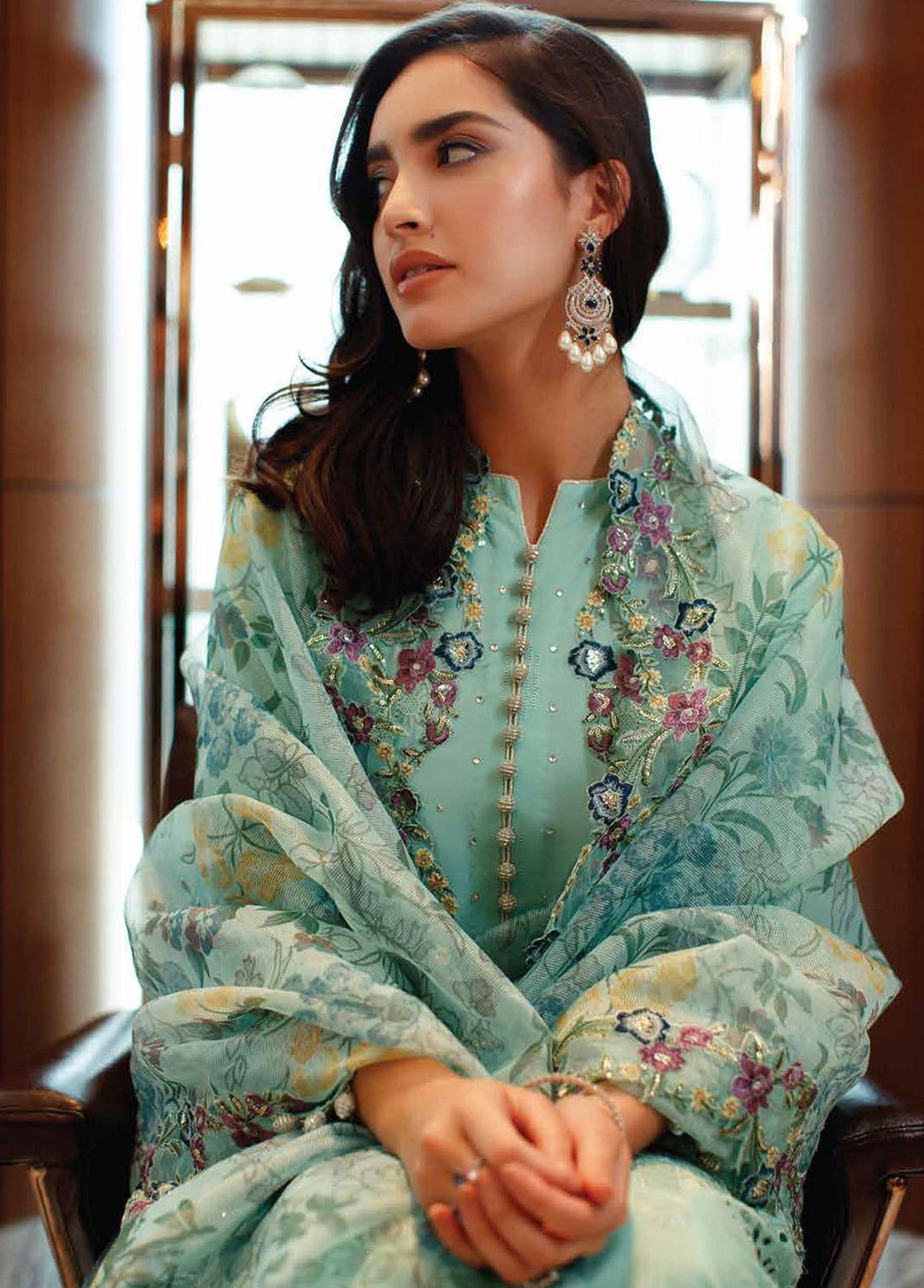 Astoria By Mushq Embroidered Lawn Suits Unstitched 3 Piece MQ23A 10 Opal - Festive Collection