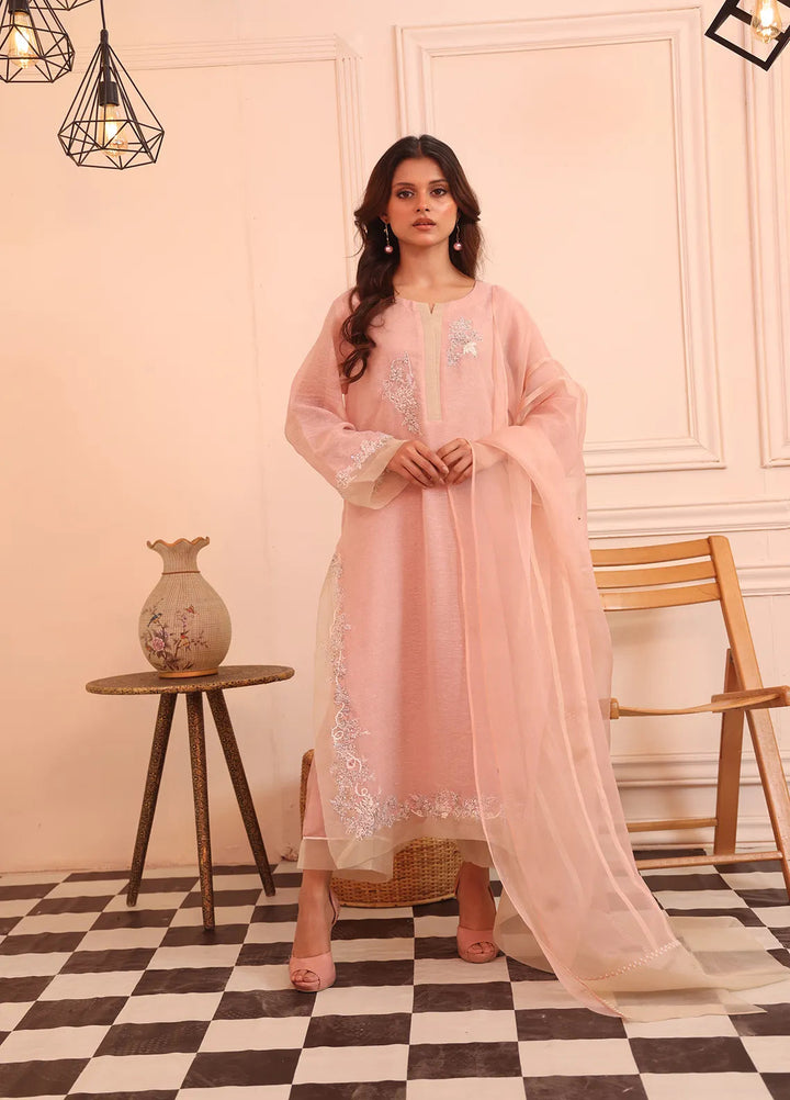 Atiya Irfan Studio Pret Embroidered Cotton Net 3 Piece Suit LP-07