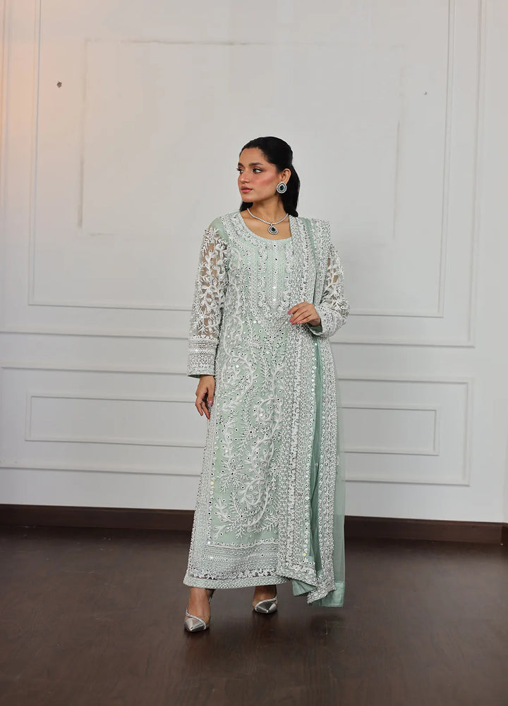 Atiya Irfan Studio Pret Embroidered Net 3 Piece Suit NF-05