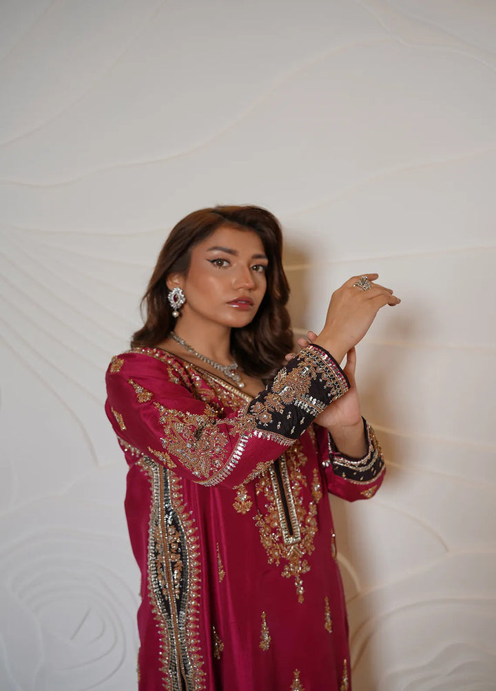 Atiya Irfan Studio Pret Embroidered Raw silk 2 Piece Suit NF-10