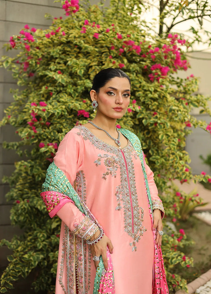 Atiya Irfan Studio Pret Embroidered Raw silk 3 Piece Suit NF-03