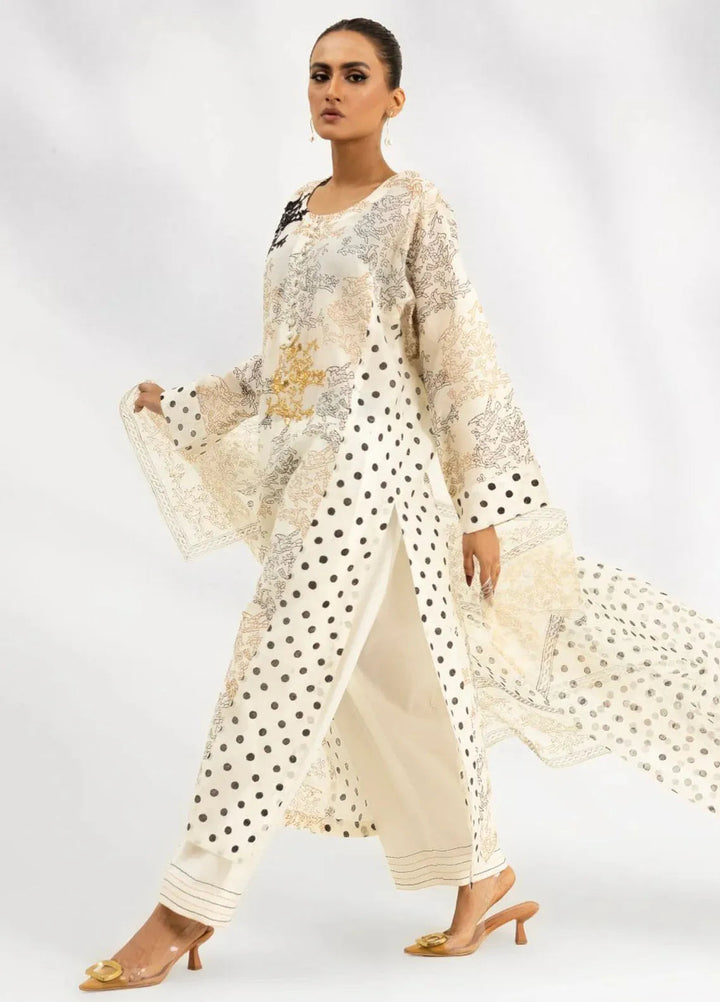 Atiya Irfan Studio Pret Embroidered Silk 3 Piece Suit ES-10