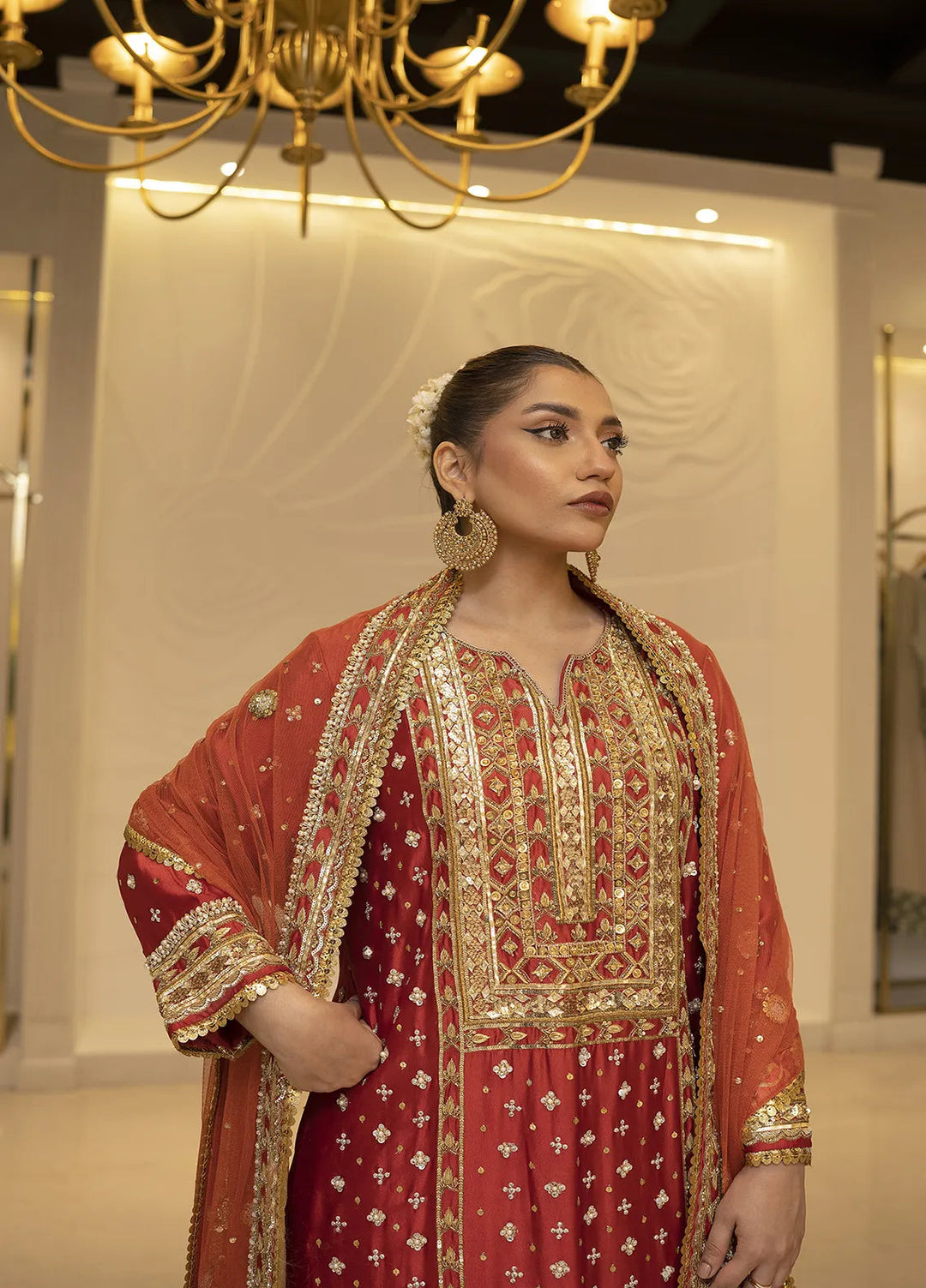 Atiya Irfan Studio Pret Embroidered Silk 3 Piece Suit NF-15