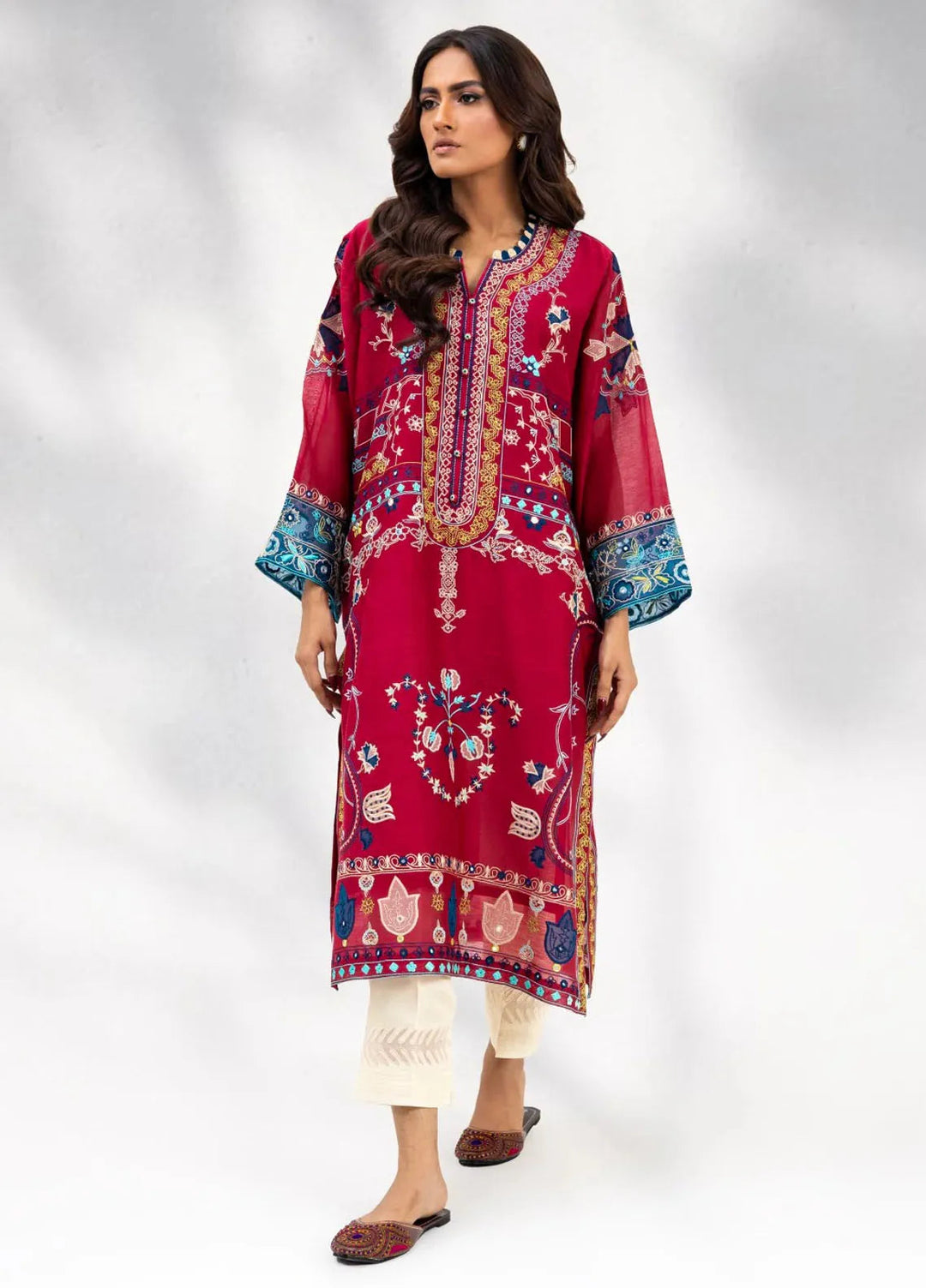 Atiya Irfan Studio Pret Embroidered Silk Kurti ES-01