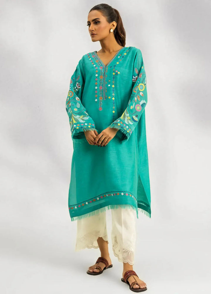 Atiya Irfan Studio Pret Embroidered Silk Kurti ES-07