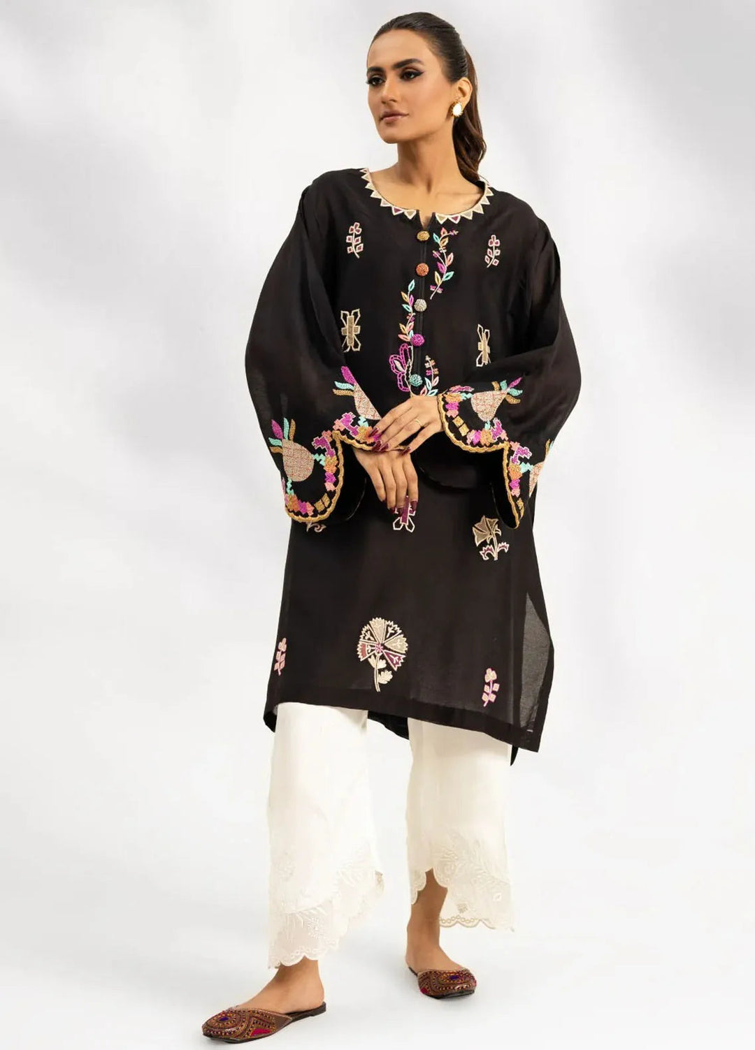 Atiya Irfan Studio Pret Embroidered Silk Kurti ES-08