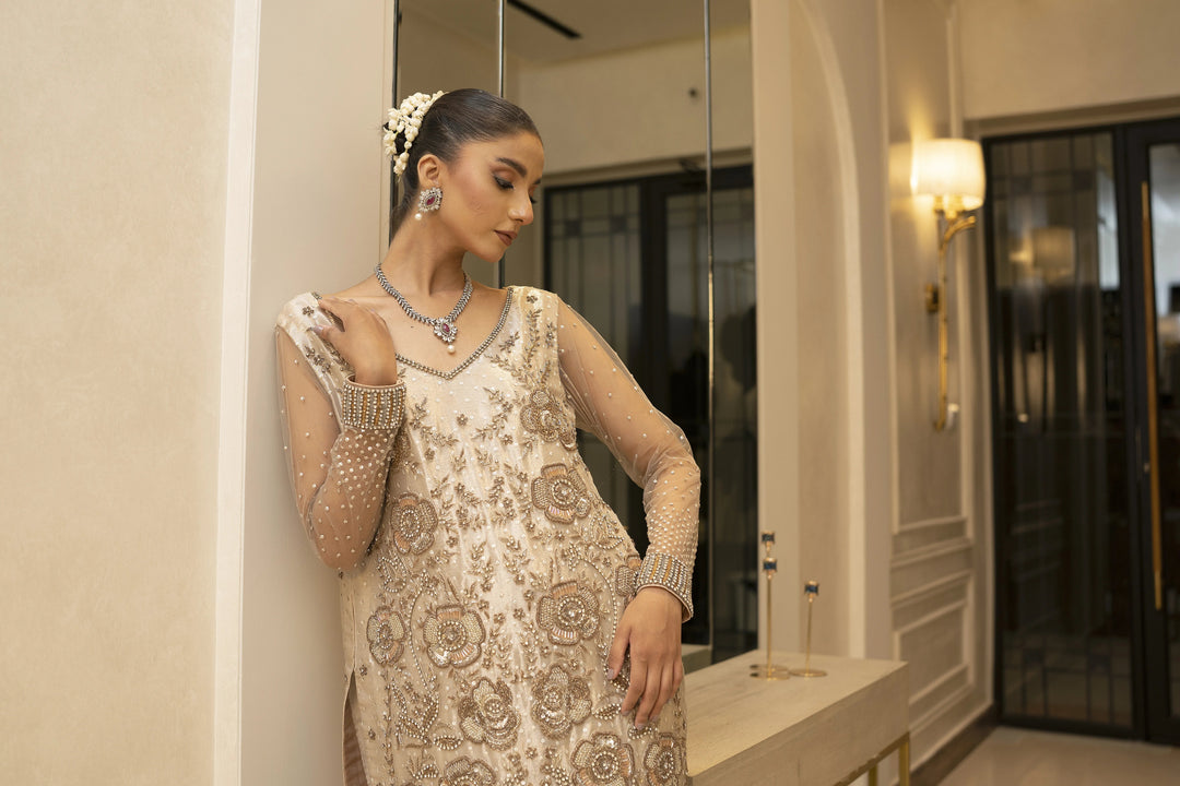 Atiya Irfan Studio Pret Embroidered Tissue 2 Piece Suit NF-13