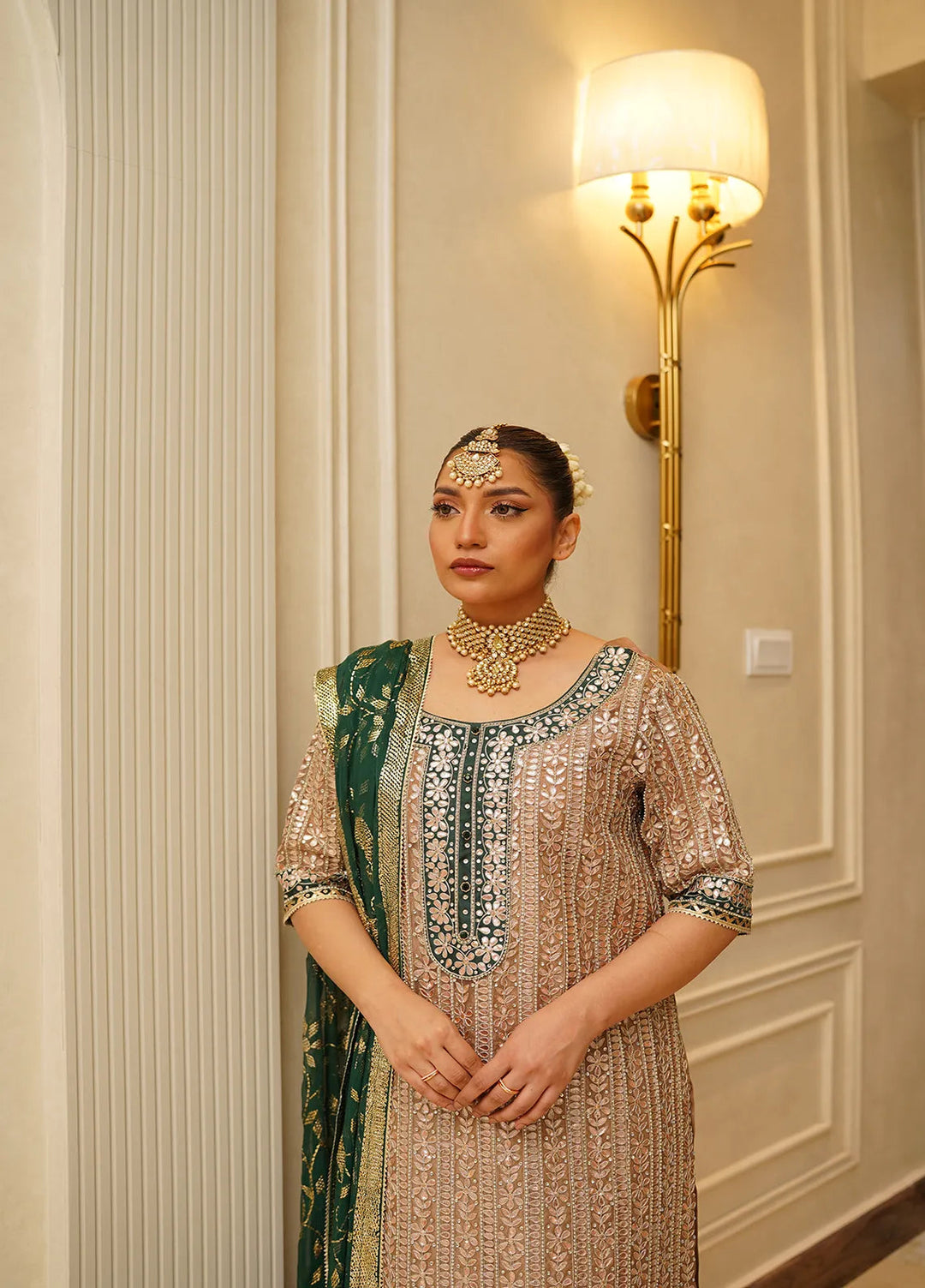 Atiya Irfan Studio Pret Embroidered Tissue 2 Piece Suit NF-19