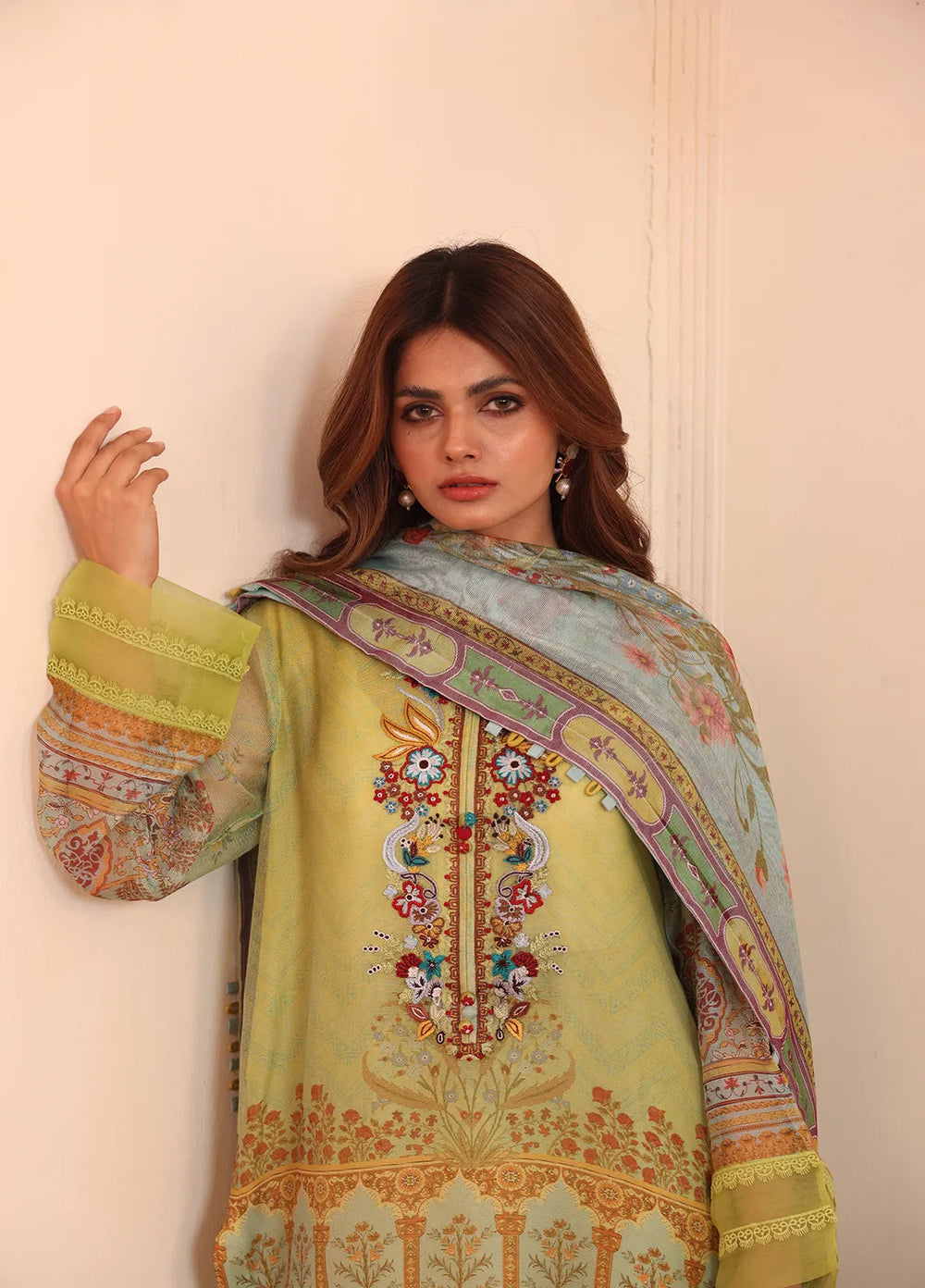 Atiya Irfan Studio Pret Printed Cotton Net 2 Piece Suit LP-01