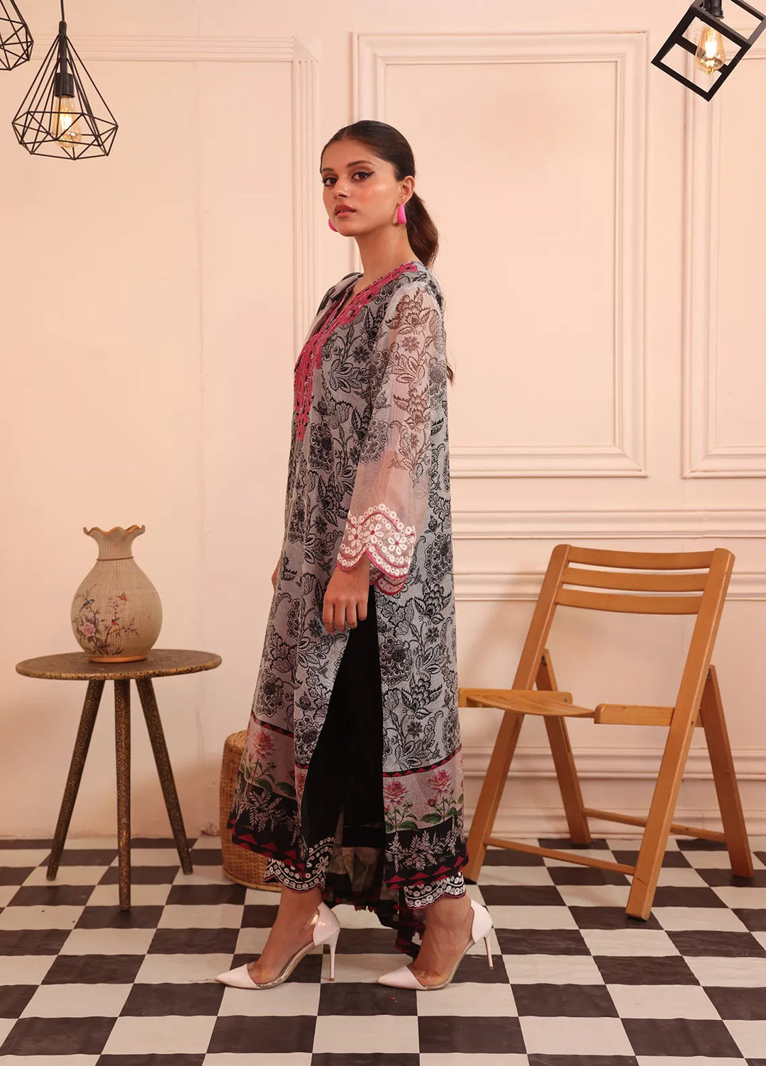 Atiya Irfan Studio Pret Printed Cotton Net 2 Piece Suit LP-03