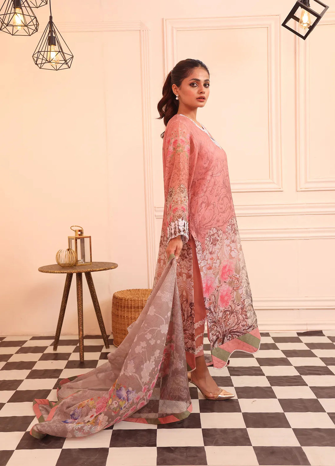 Atiya Irfan Studio Pret Printed Cotton Net 2 Piece Suit LP-05
