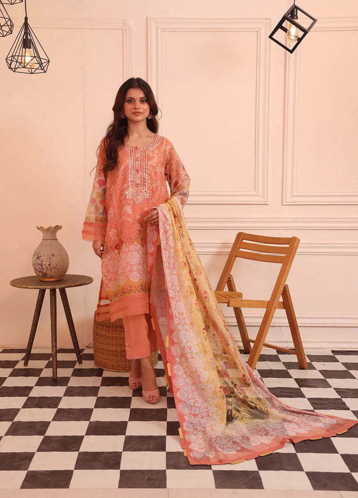 Atiya Irfan Studio Pret Printed Cotton Net 2 Piece Suit LP-06