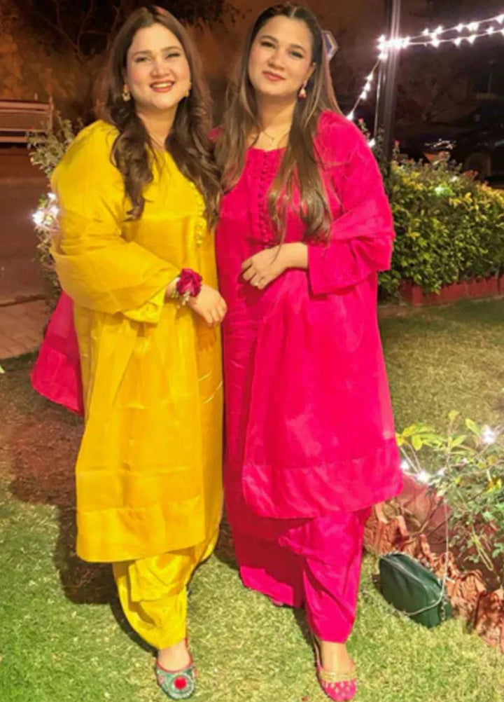 Attire by Maha Pret Embroidered Raw Silk 3 Piece Suit Bliss