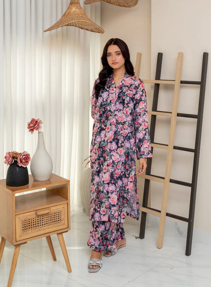 Attire By Maha Pret Printed Lawn 2 Piece Suit Anise