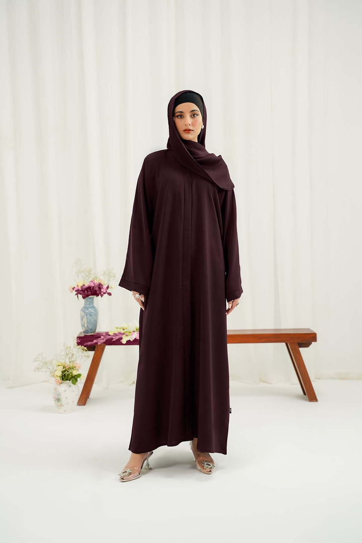 Divinely Crafted Abaya Casual Crepe 1 Piece Aurah Abaya | Buttoned Up