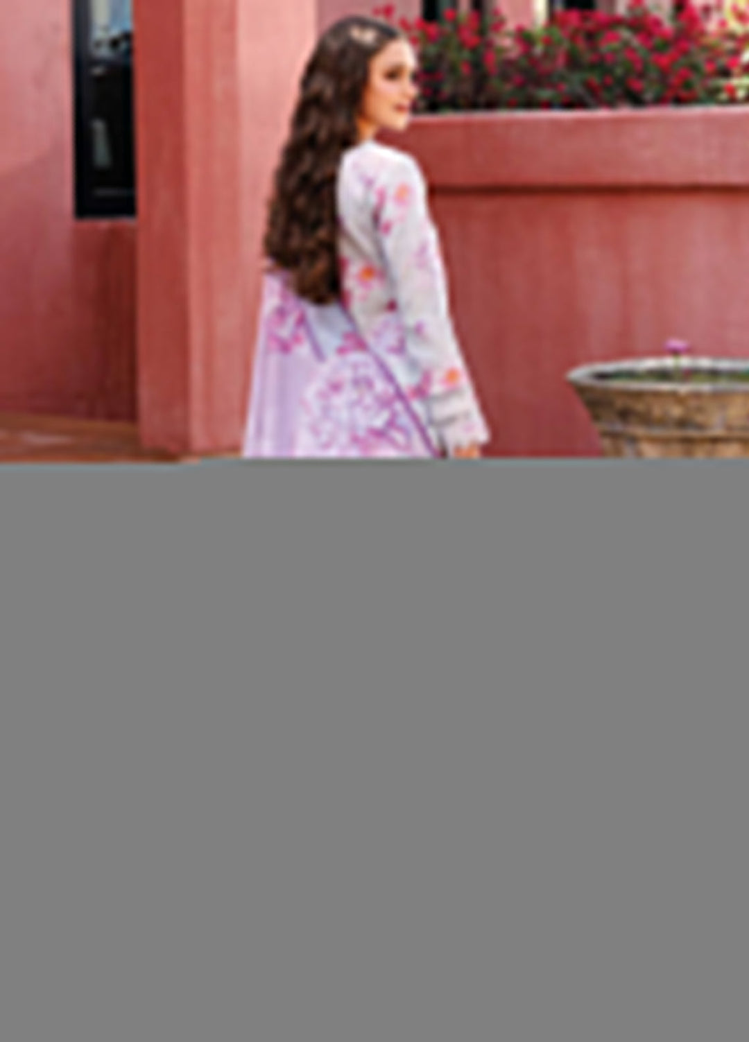 Aurea by Farasha Embroidered Lawn Suit Unstitched 3 Piece FSH25AL D-11 Rosy Mist - Summer Collection