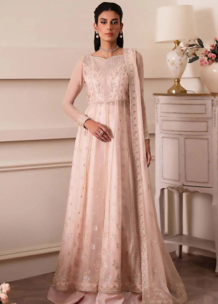 Aurelle By Seran Embroidered Chiffon Suit Unstitched 3 Piece SRN24AL D-07 Roselyn - Formal Collection