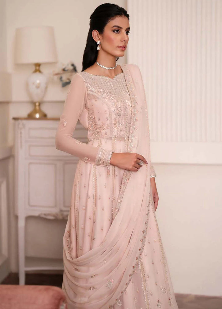 Aurelle By Seran Embroidered Chiffon Suit Unstitched 3 Piece SRN24AL D-07 Roselyn - Formal Collection