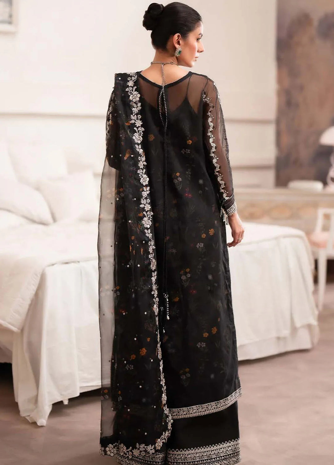 Aurelle By Seran Embroidered Organza Suit Unstitched 3 Piece SRN24AL D-01 Camilla - Formal Collection