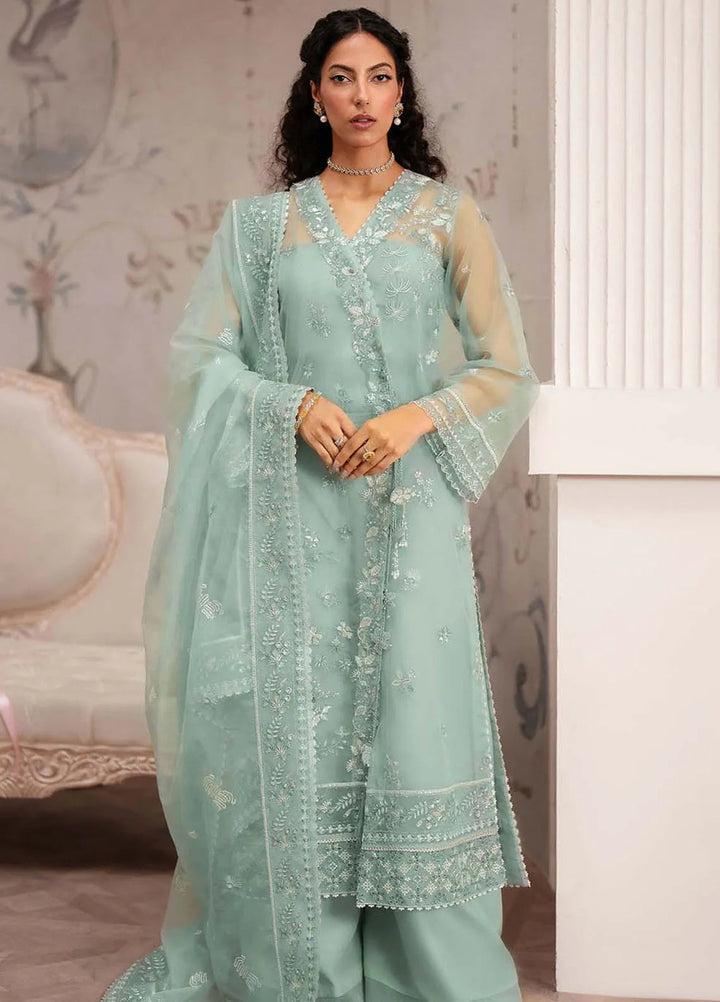 Aurelle By Seran Embroidered Organza Suit Unstitched 3 Piece SRN24AL D-08 Madeleine - Formal Collection