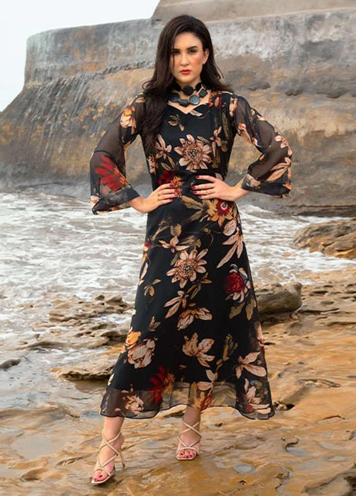 Nazmina Pret Fancy Chiffon Kurti FR-704 Exotic Allure