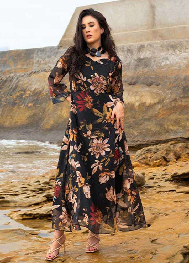 Nazmina Pret Fancy Chiffon Kurti FR-704 Exotic Allure