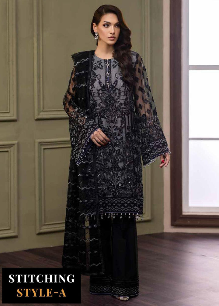 Avalanche By Flossie Embroidered Net Suits Unstitched 3 Piece FS23ACH D-06 Mistral - Festive Collection