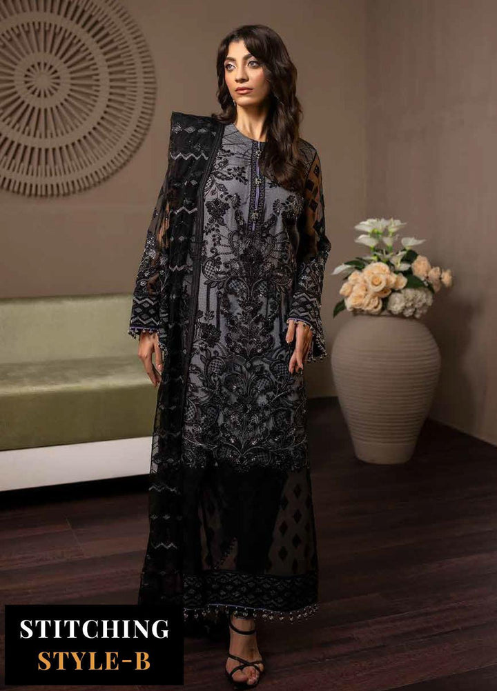 Avalanche By Flossie Embroidered Net Suits Unstitched 3 Piece FS23ACH D-06 Mistral - Festive Collection