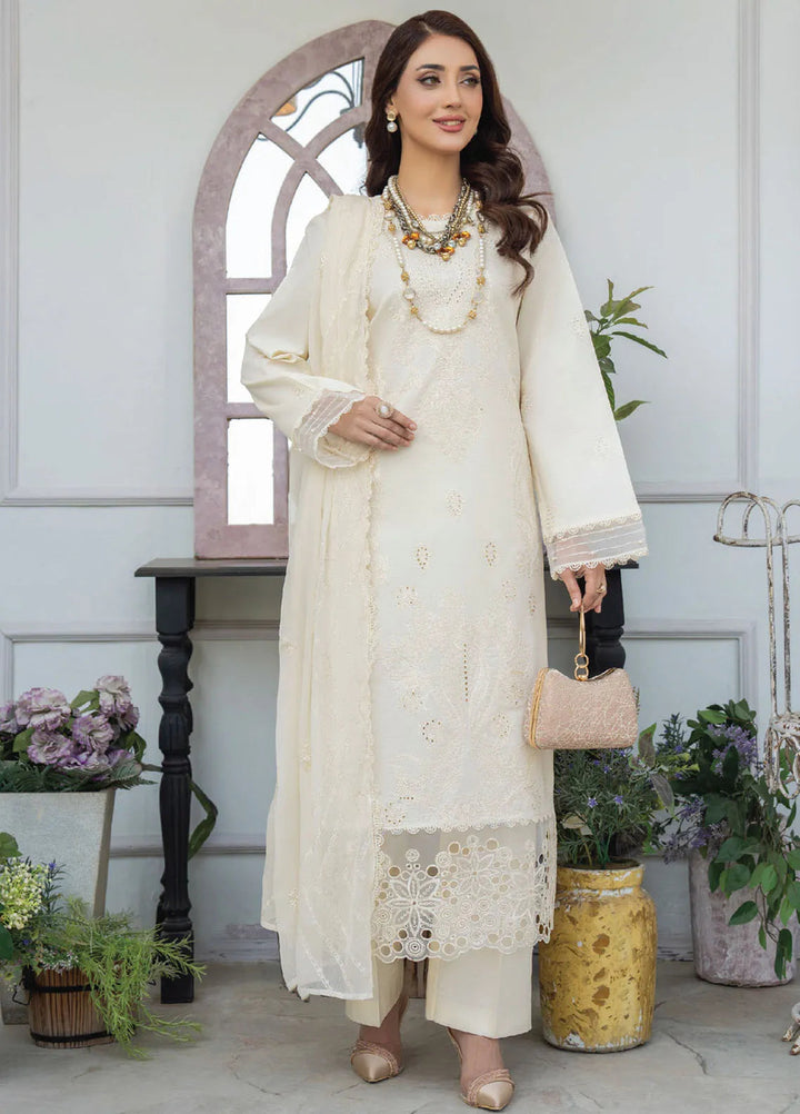 Aviva by Humdum Embroidered Lawn Suit Unstitched 3 Piece HD25A D-03 - Summer Collection