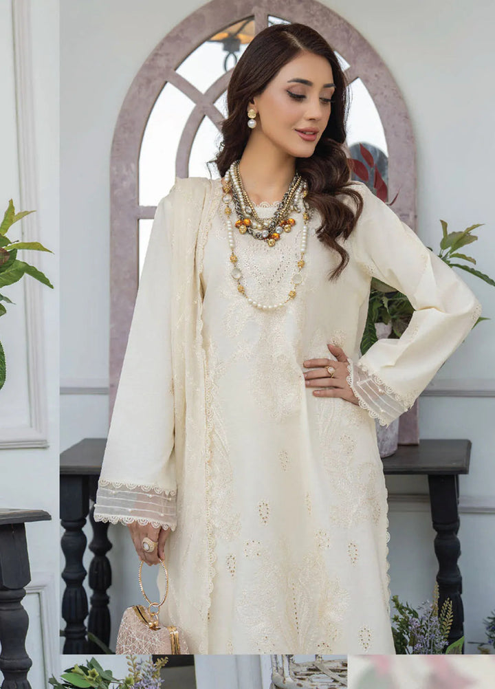Aviva by Humdum Embroidered Lawn Suit Unstitched 3 Piece HD25A D-03 - Summer Collection
