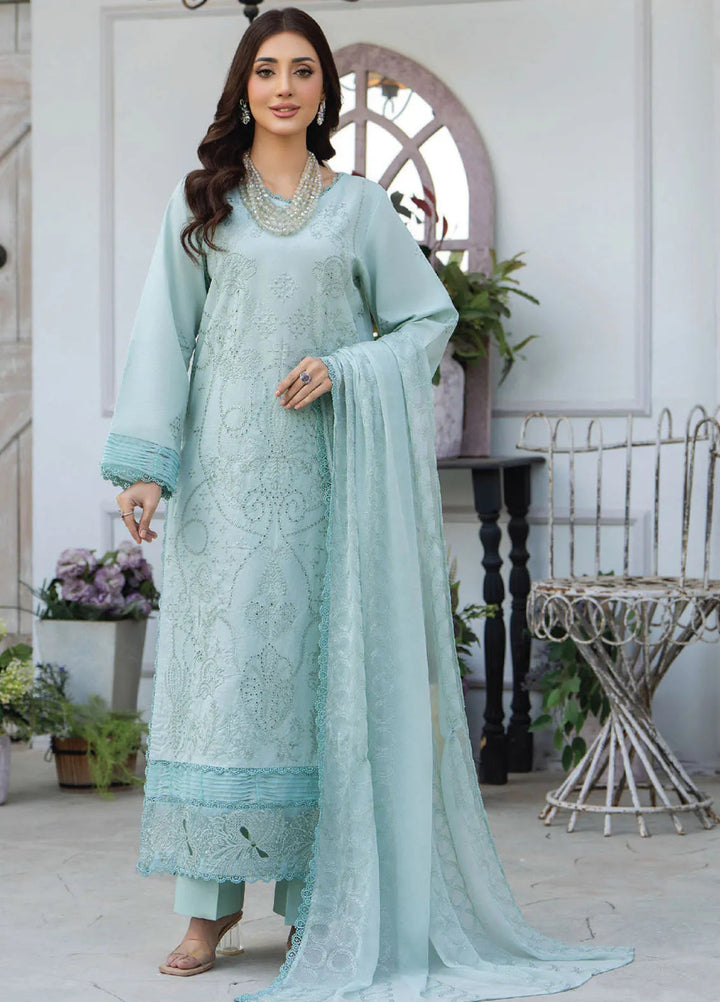 Aviva by Humdum Embroidered Lawn Suit Unstitched 3 Piece HD25A D-04 - Summer Collection