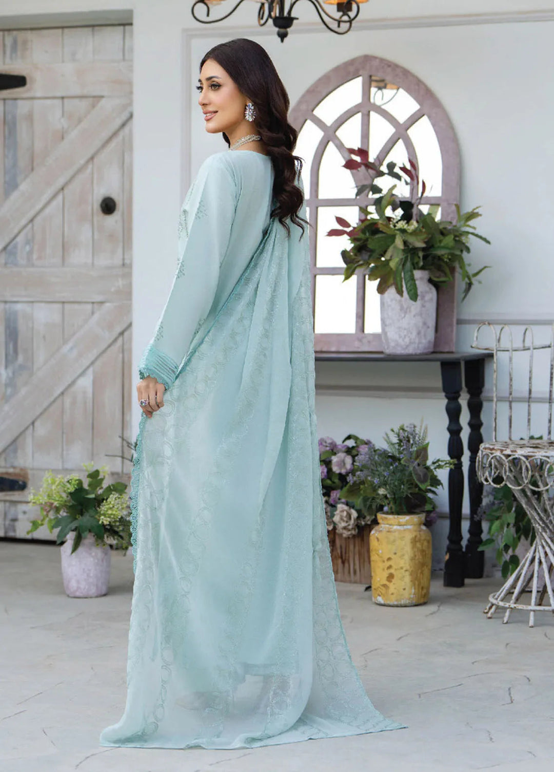 Aviva by Humdum Embroidered Lawn Suit Unstitched 3 Piece HD25A D-04 - Summer Collection