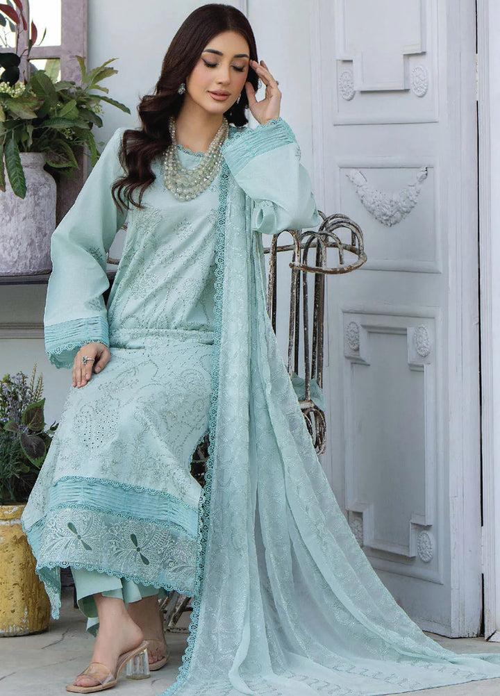 Aviva by Humdum Embroidered Lawn Suit Unstitched 3 Piece HD25A D-04 - Summer Collection