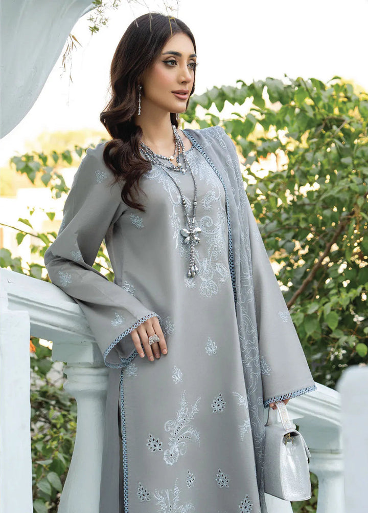 Aviva by Humdum Embroidered Lawn Suit Unstitched 3 Piece HD25A D-06 - Summer Collection