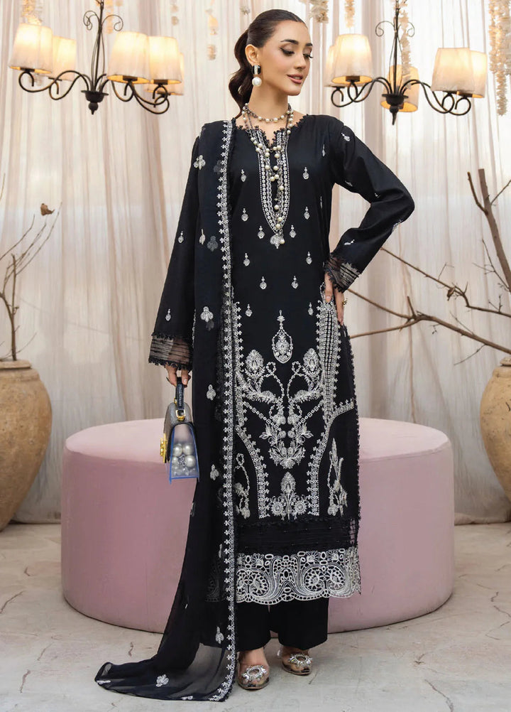 Aviva by Humdum Embroidered Lawn Suit Unstitched 3 Piece HD25A D-07 - Summer Collection
