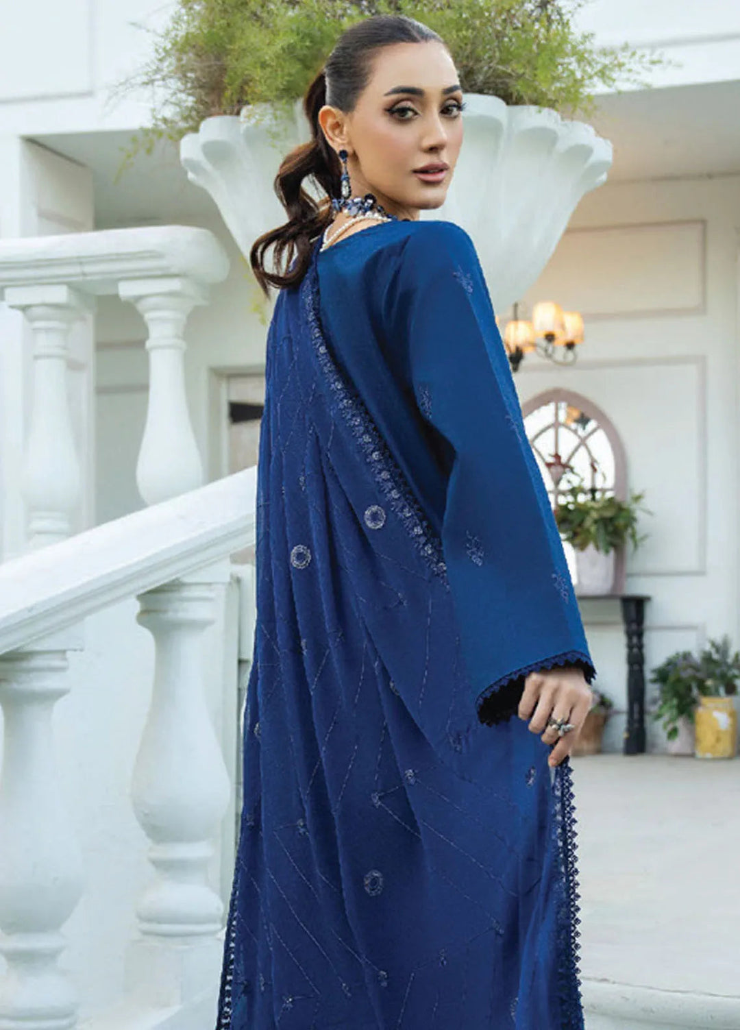 Aviva by Humdum Embroidered Lawn Suit Unstitched 3 Piece HD25A D-09 - Summer Collection